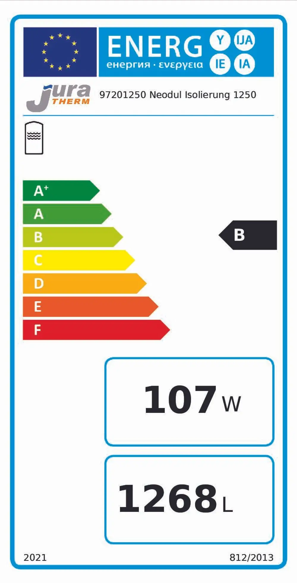 Juratherm-Neodul-Isolierung-1250-Silber-Isolierstaerke-130-mm-ERP-B-97201250_97201250 Energieeffizienzklasse B